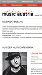 Mobile Screenshot of db.musicaustria.at