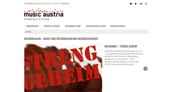 Desktop Screenshot of musicaustria.at